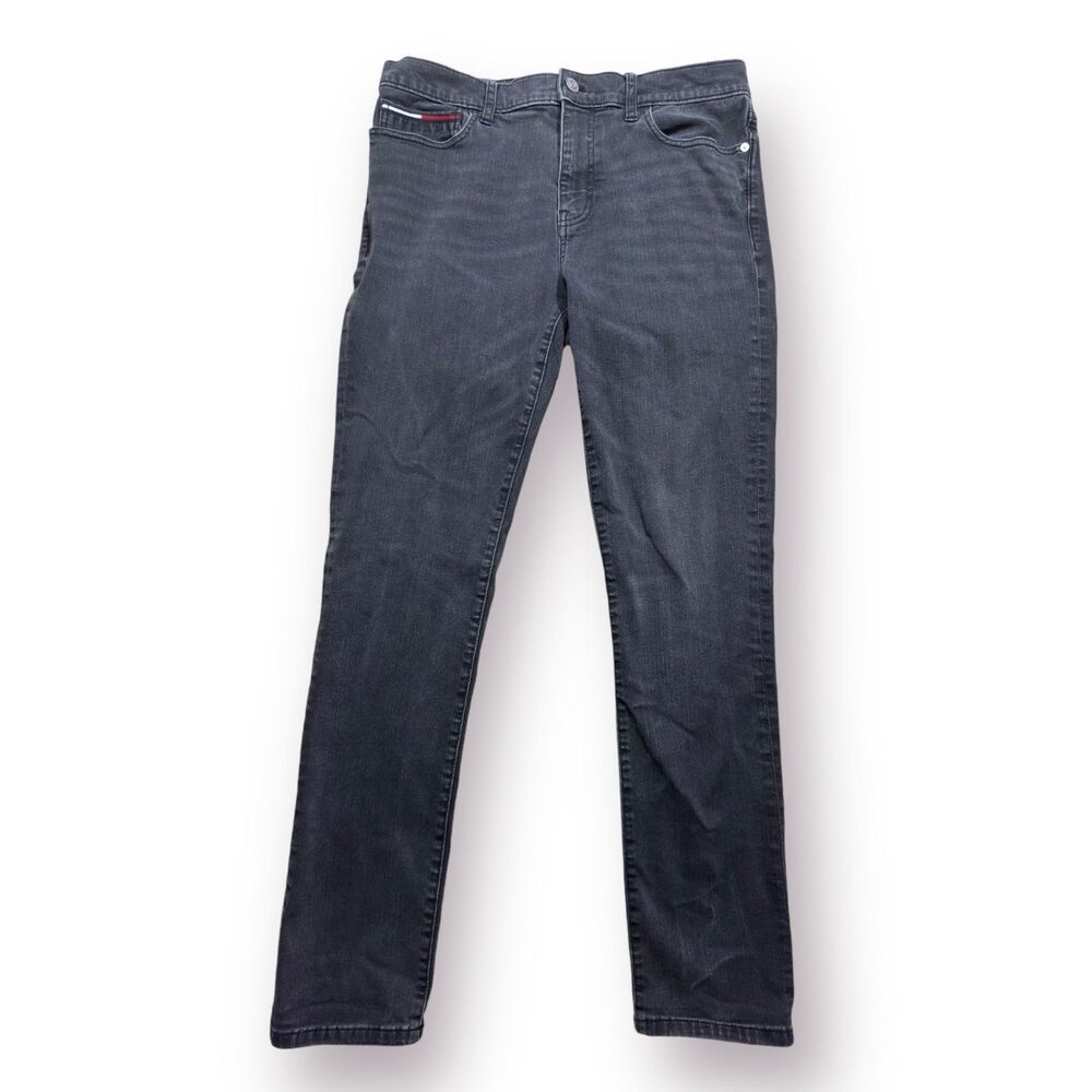 Tommy Hilfiger SCANTON SLIM Mens Jeans Stretch Slim Straight Grey Jeans‎ W34 L32